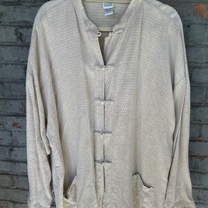 Eileen Fisher kimono style linen jacket